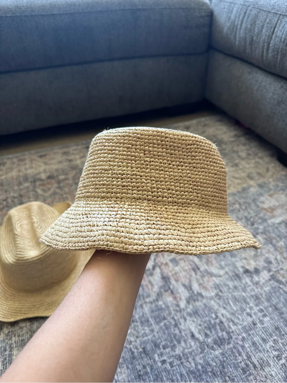 Augustine hat co women’s raffia Sun Hats (milly & isla)- Natural (set of 2)